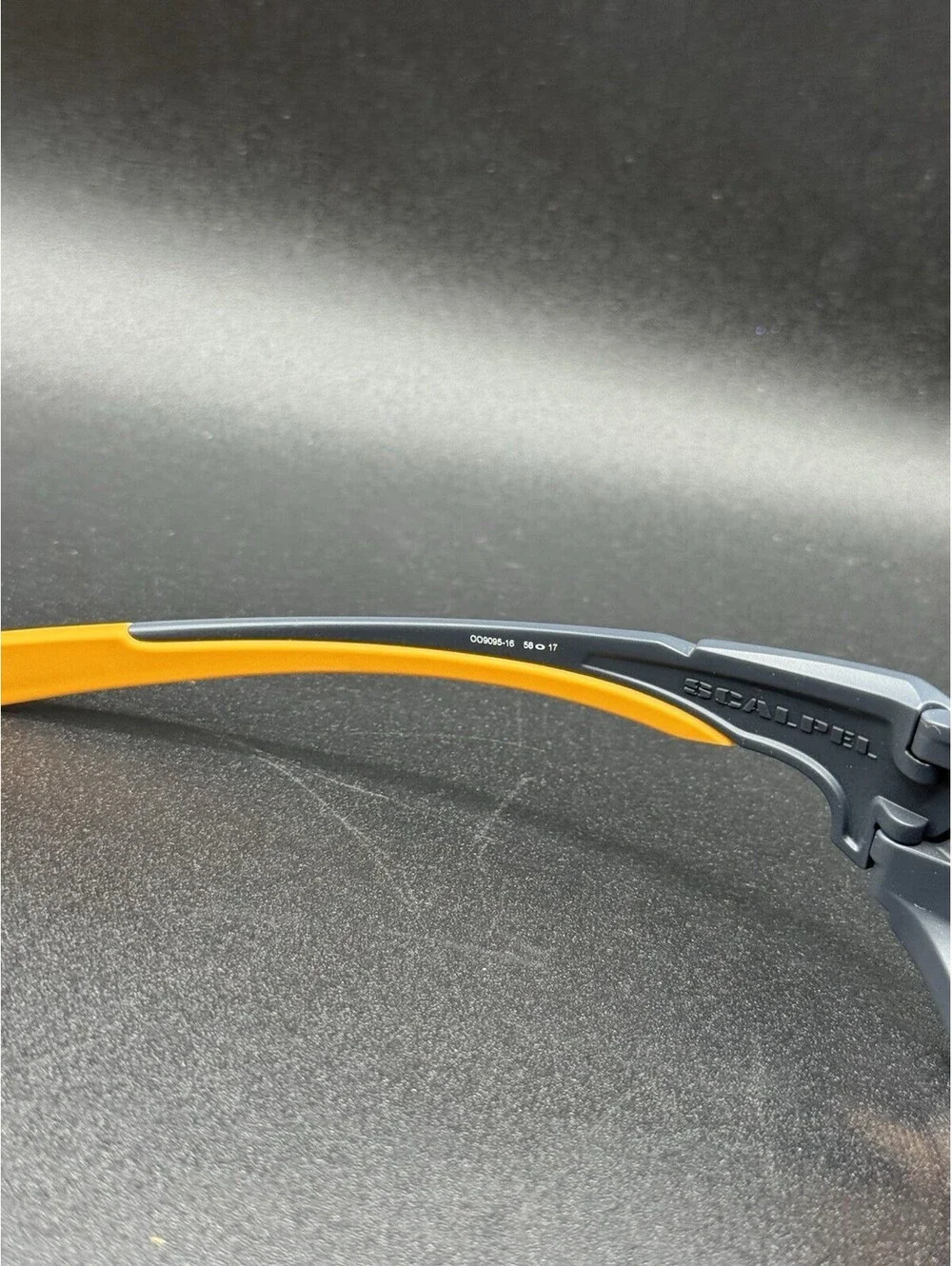 Oakley Scalpel Max Fear Bunker Blue/Fire Iridium Lenses OO9095-16